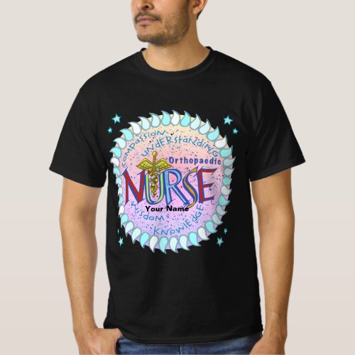 Orthopedic Nurse Motto custom name T_Shirt