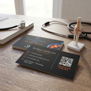 Orthopedic Rehab Business Modern Dark Card
