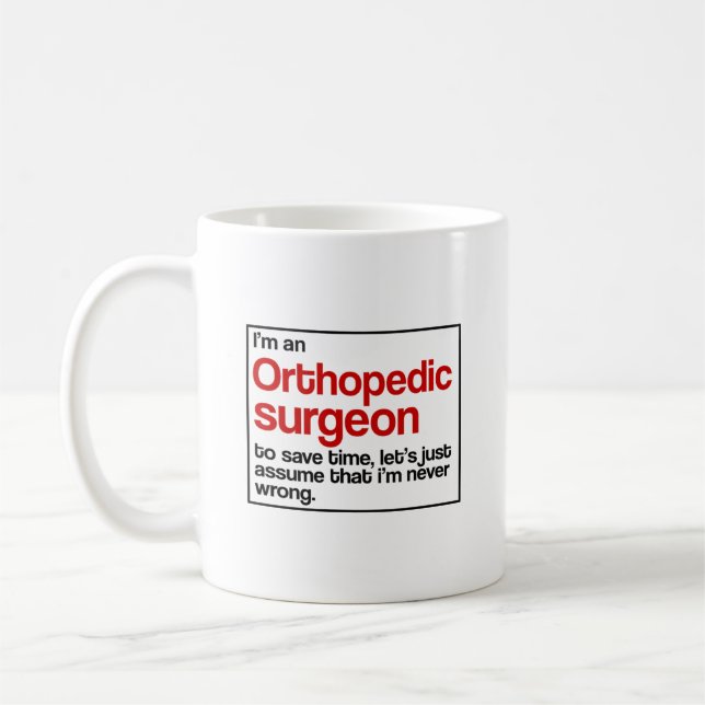 Orthopedic Surgeon Coffee Mug (Left)