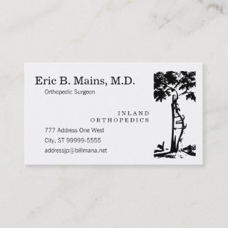 Orthopedic Surgeon Crooked Tree Business Card