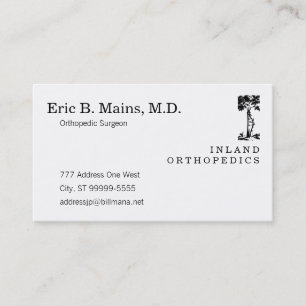 Orthopedic Surgeon Crooked Tree Business Card