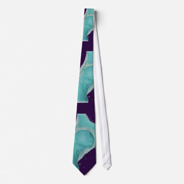 Orthopedic Surgeon Hip Joint Art Tie Purple (Front)