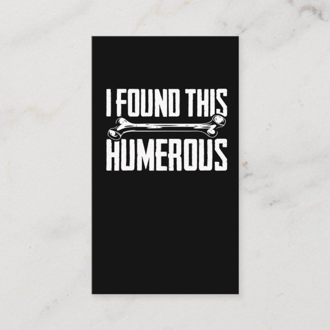 Orthopedic Surgeon Humor Orthopaedics Business Card (Front)