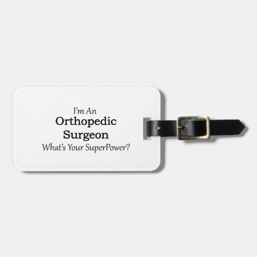 Orthopedic Surgeon Luggage Tag
