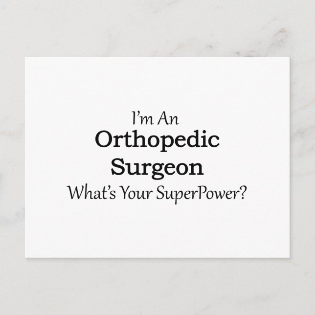 Orthopedic Surgeon Postcard (Front)