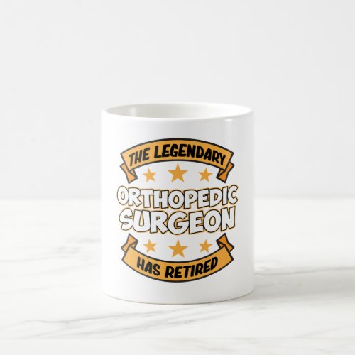 Orthopedic Surgeon Retirement Surgery Medical Doct Coffee Mug