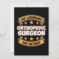 Orthopedic Surgeon Retirement Surgery Medical Doct