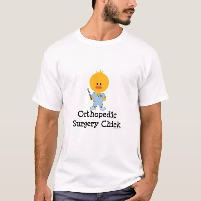 Orthopedic Surgery Chick Crew Neck Tee (Front)