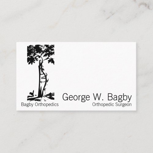 Orthopedic Surgery Crooked Tree Business Card