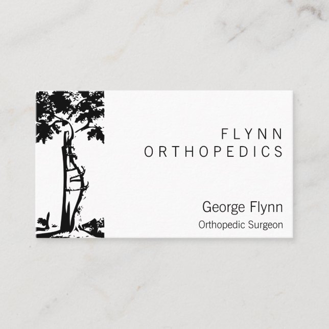 Orthopedic Surgery Crooked Tree Business Card (Front)