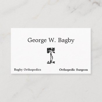 Orthopedic Surgery Crooked Tree Business Card by TerryBain at Zazzle