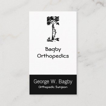 Orthopedic Surgery Crooked Tree Business Card by TerryBain at Zazzle
