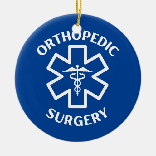 Orthopedic surgery Doctor Nurse Medical Caduceus  Ceramic Ornament