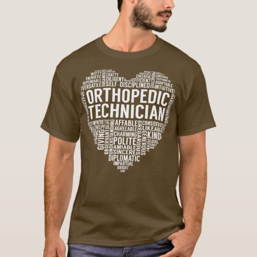 Orthopedic Technician Heart T_Shirt