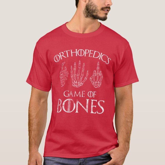 Orthopedics Game of Bones Surgeon Doctor Gift retr T-Shirt (Front)