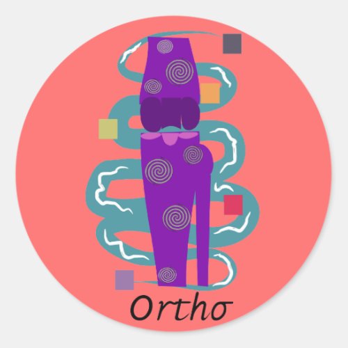 Orthopedics NursePhysicianTech Gifts Classic Round Sticker