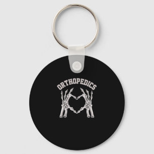 Orthopedics Skeleton Hand Heart Ortho Nurse Rn Cre Keychain