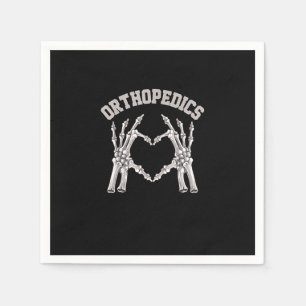 Orthopedics Skeleton Hand Heart Ortho Nurse Rn Cre Napkins