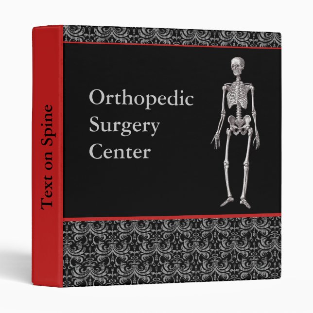 Orthopedist Notebook with Skeleton Binder (Front/Spine)