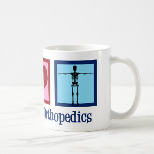 Orthopedist Peace Love Orthopedics Office Coffee Mug
