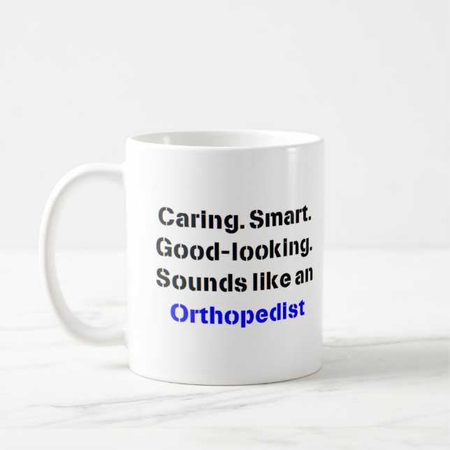 orthopedist sound coffee mug (Left)