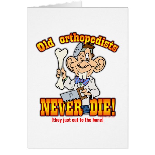 Orthopedists Cards (Front)