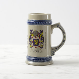 Ortiz Family Crest Stein