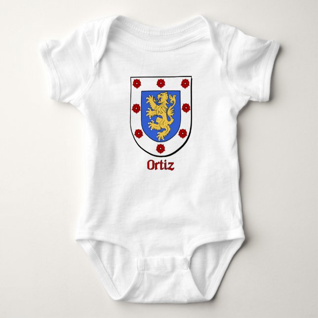Ortiz Family Shield Baby Bodysuit (Front)