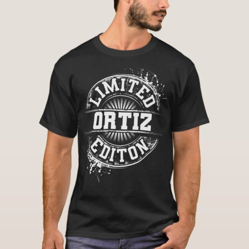 ORTIZ Funny Surname Family Tree Birthday Reunion G T_Shirt