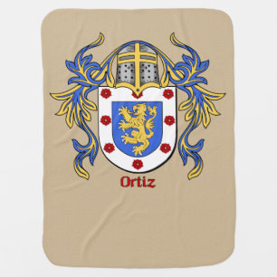 Ortiz Heraldic Shield and Mantling Swaddle Blanket