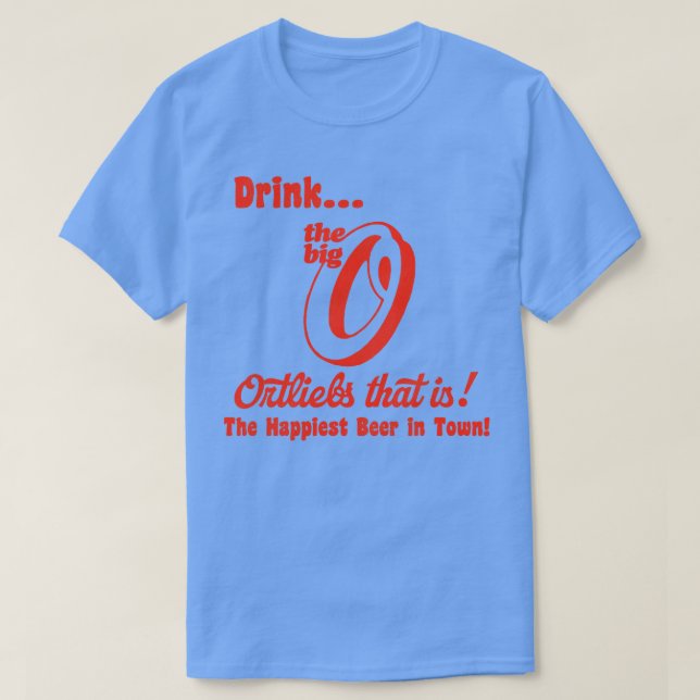 Ortliebs Retro Defunct Beer T-Shirt (Design Front)