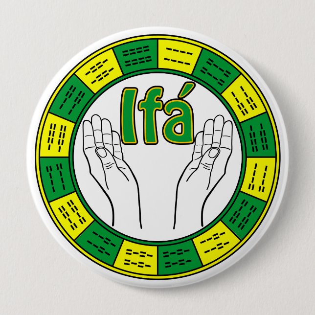 Orunmila - Ifá Button (Front)