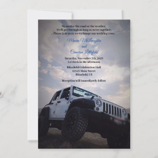 ORV GP Off Road 4X4 Wedding, Shower Party Invitation