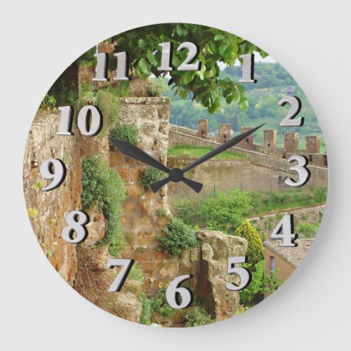 Orvieto Battlement Large Clock