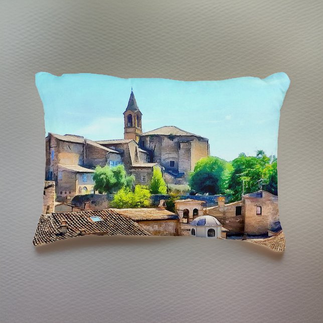 Orvieto Italy Hillside Accent Pillow (Creator Uploaded)