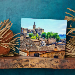 Orvieto Italy Hillside and Church Plaque