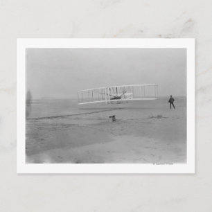 Orville Wright on First Flight at 120 feet Postcard