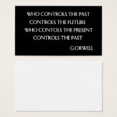 Orwell’s quote (Front & Back)