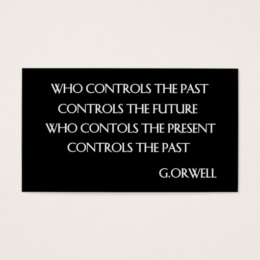 Orwell’s quote (Front)