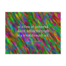 Orwellian Truth Postcard