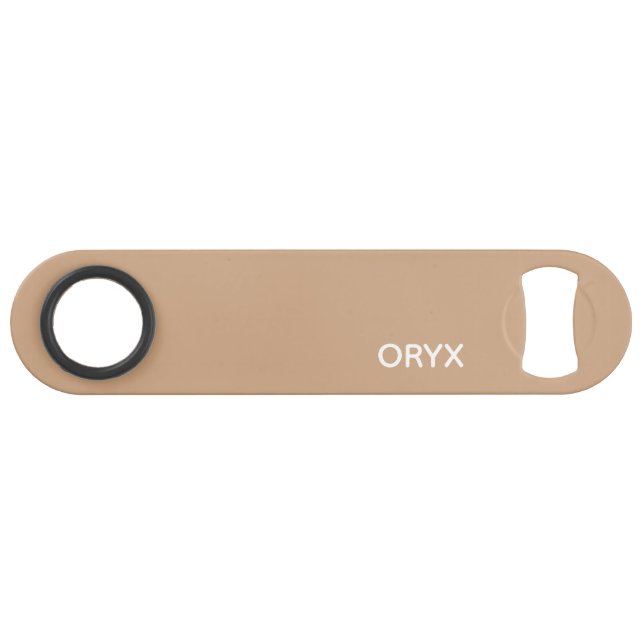 Oryx brown beige color name bar key (Front (Horizontal))