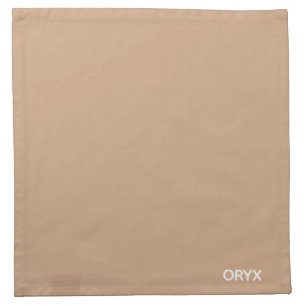 Oryx brown beige color name cloth napkin