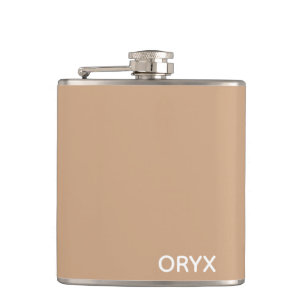 Oryx brown beige color name flask