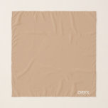 Oryx brown beige color name scarf<br><div class="desc">Oryx brown beige color name</div>