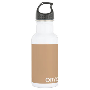 Oryx brown beige color name stainless steel water bottle
