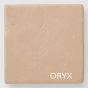 Oryx brown beige color name stone coaster