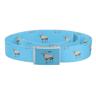 Oryx cartoon illustration belt