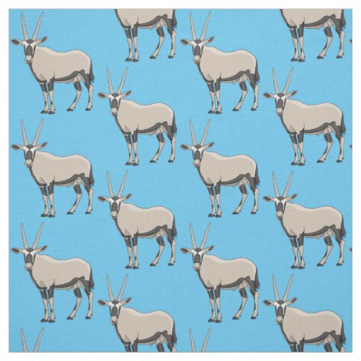 Oryx cartoon illustration fabric