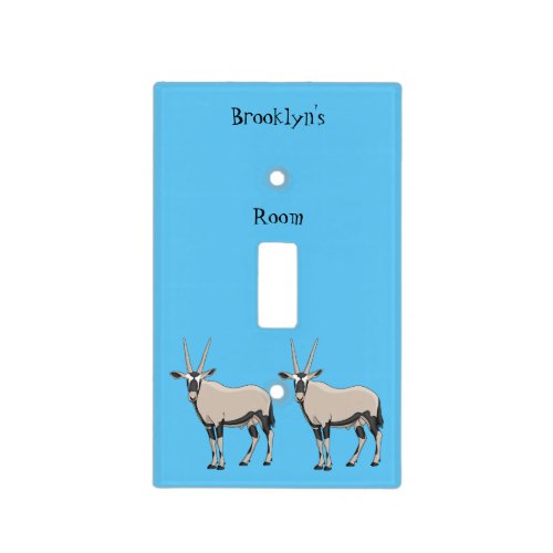 Oryx cartoon illustration light switch cover