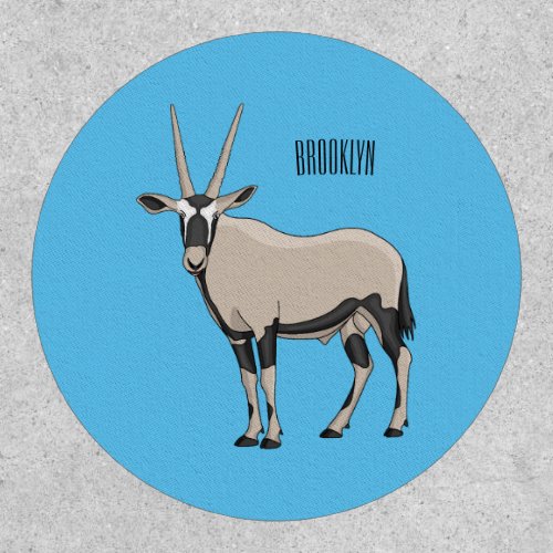 Oryx cartoon illustration patch